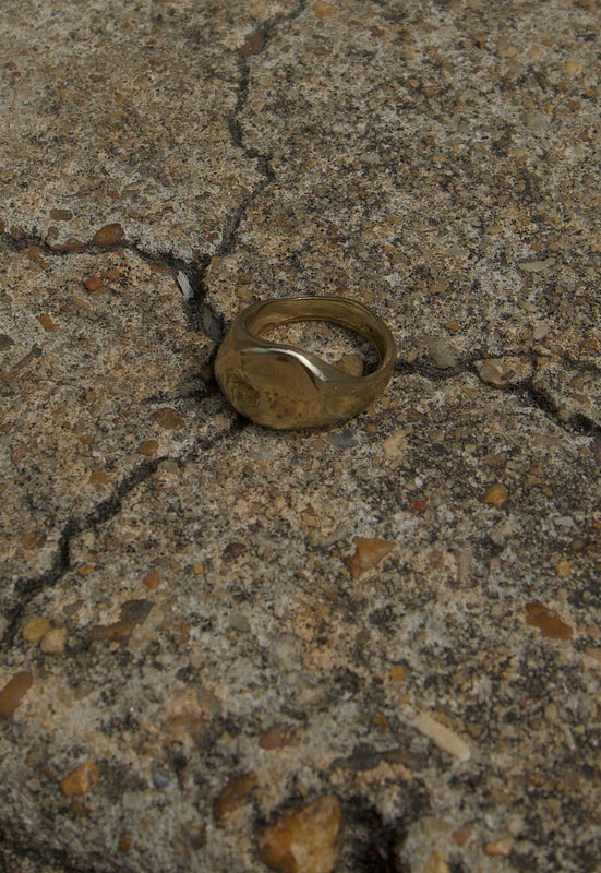 Stout cashmere cactus sold brass golden nugget ring