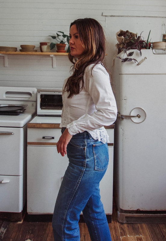 Christie Araujo Idylwild Vintage 90s Rodeo Queen 90s Country Blouse
