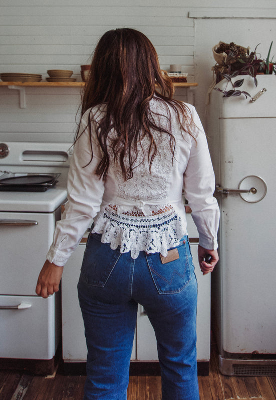 Christie Araujo Idylwild Vintage 90s Rodeo Queen 90s Country Blouse