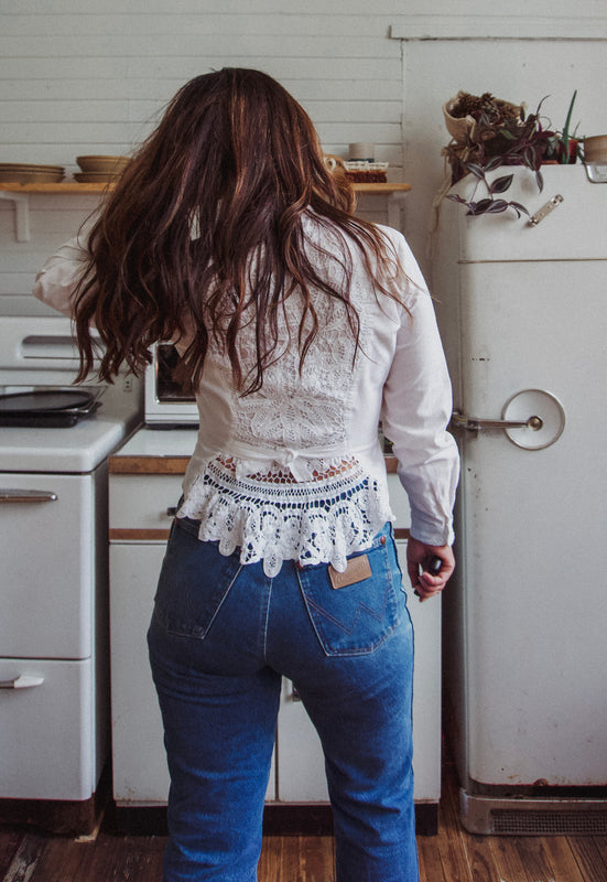 Christie Araujo Idylwild Vintage 90s Rodeo Queen 90s Country Blouse