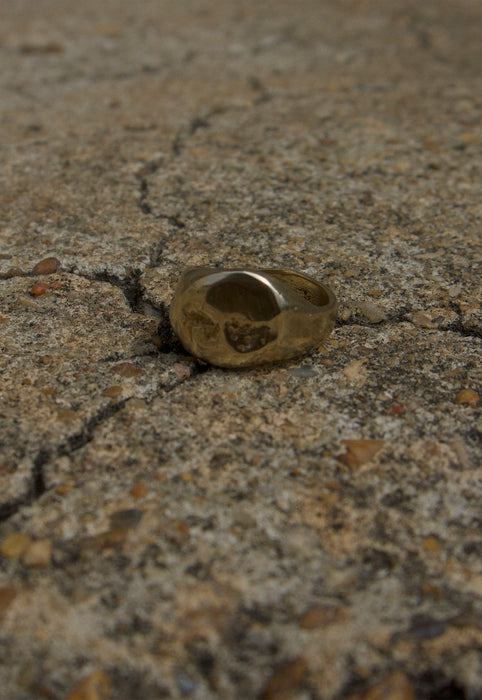 Stout cashmere cactus sold brass golden nugget ring