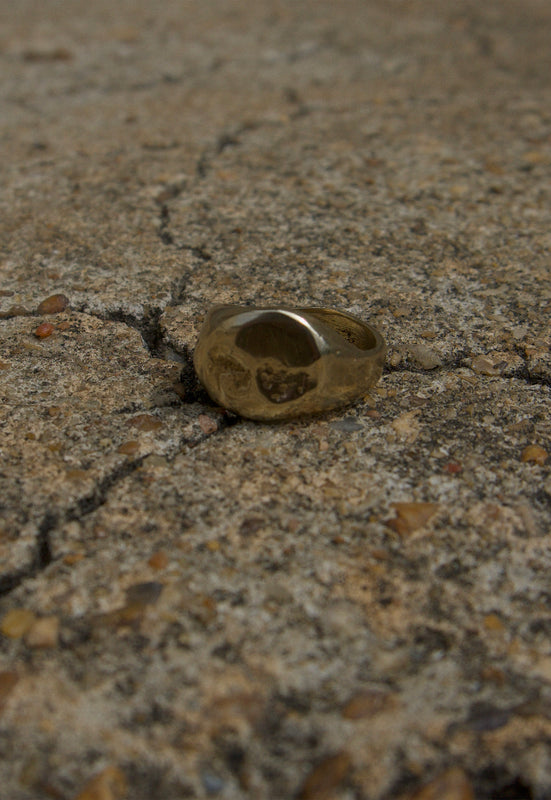 Stout cashmere cactus sold brass golden nugget ring