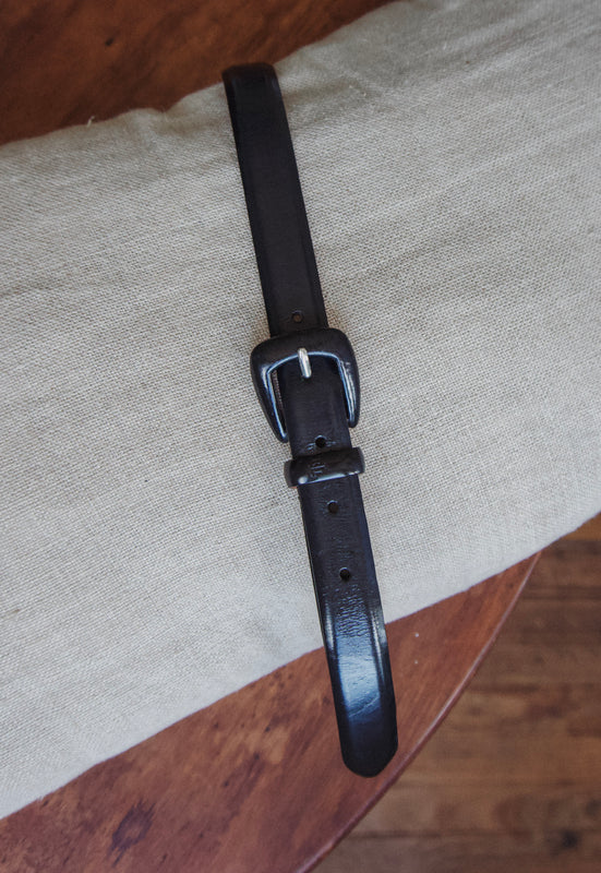 Vintage Lauren Ralph Lauren Black Italian Leather Belt Minimal