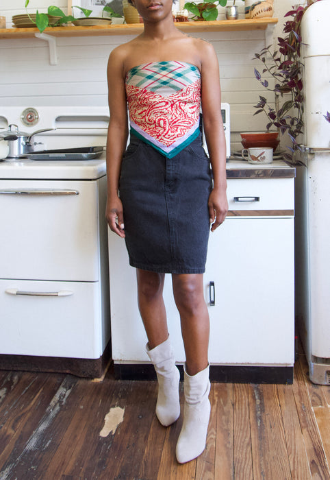 Silk Heritage Inspired Mixed Print Scarf