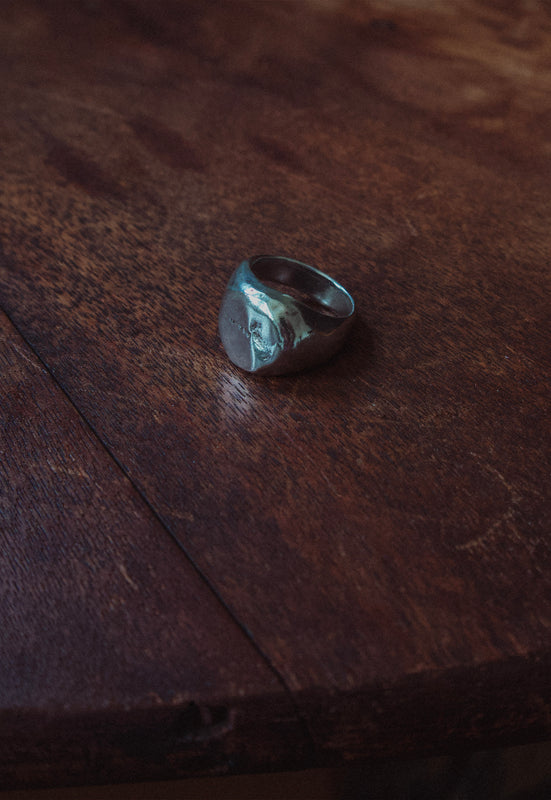 Solid Sterling Silver Stout Ring Nugget