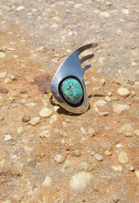 Christie Araujo Idylwild Vintage Turquoise Statement Ring Gallery Art Unique Rare Southwestern Jewelry