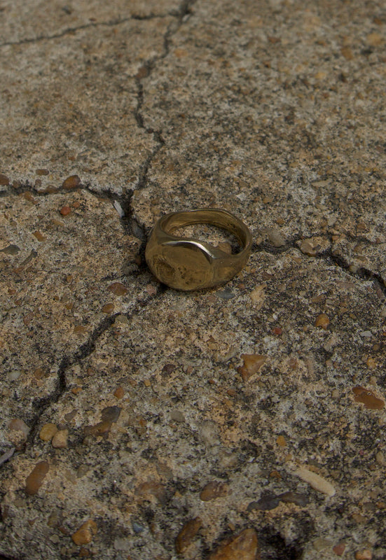 Stout cashmere cactus sold brass golden nugget ring