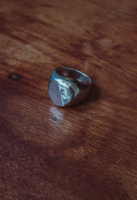 Solid Sterling Silver Stout Ring Nugget