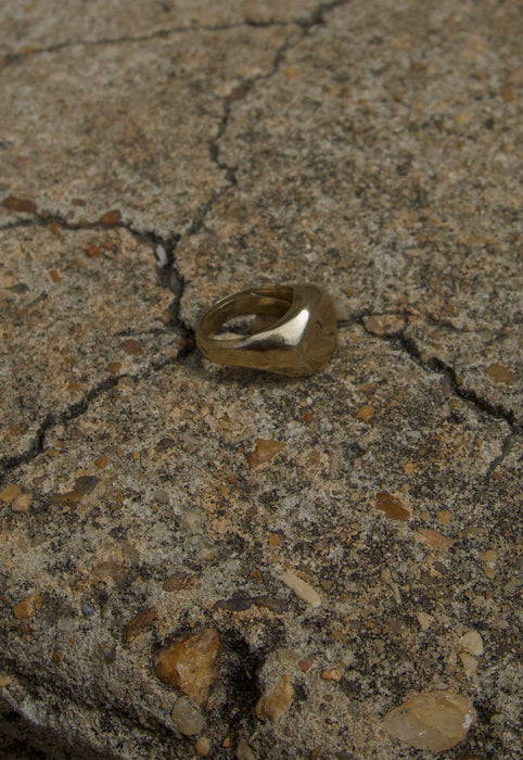 Stout cashmere cactus sold brass golden nugget ring