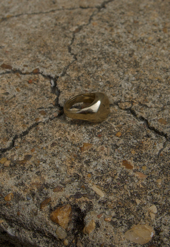 Stout cashmere cactus sold brass golden nugget ring