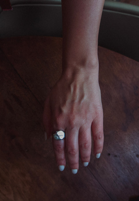 Solid Sterling Silver Stout Ring Nugget