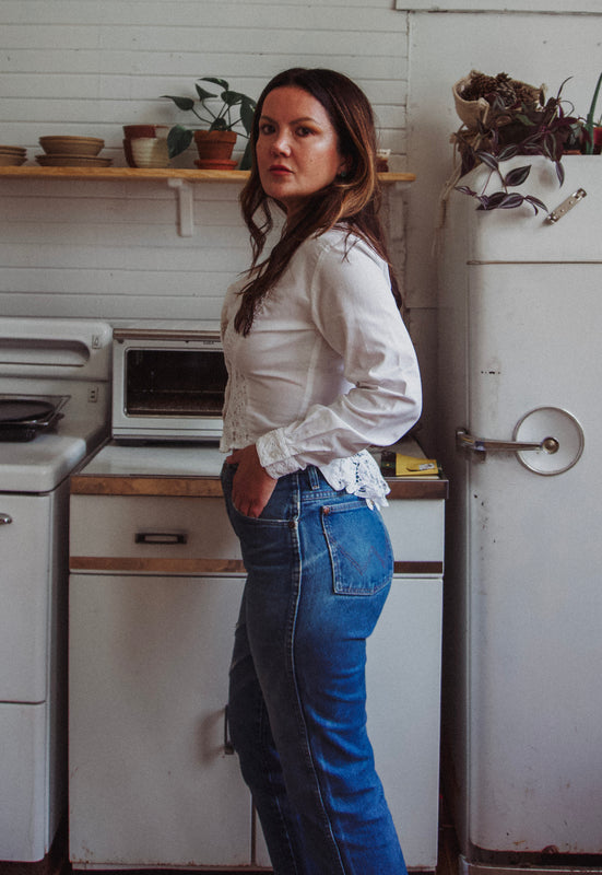 Christie Araujo Idylwild Vintage 90s Rodeo Queen 90s Country Blouse