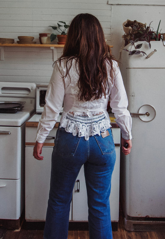 Christie Araujo Idylwild Vintage 90s Rodeo Queen 90s Country Blouse