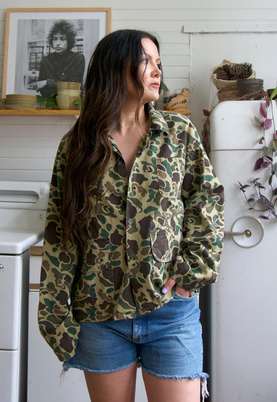Vintage 70's Black Sheep Duck Camo Outer Shirt