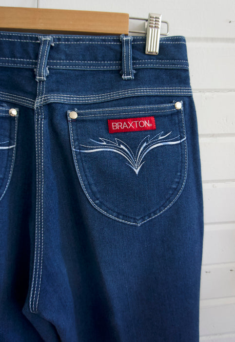 Idylwild Vintage Braxton Dark Denim Stretch Jeans