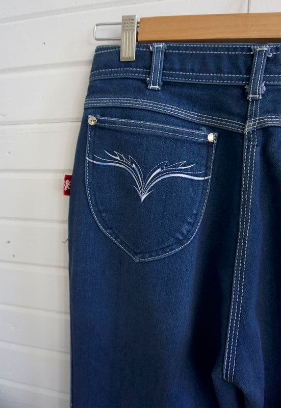 Idylwild Vintage Braxton Dark Denim Stretch Jeans