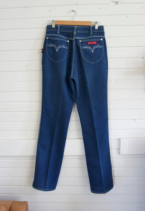 Idylwild Vintage Braxton Dark Denim Stretch Jeans