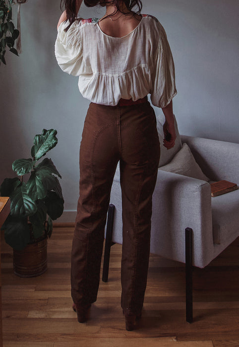 Idylwild Vintage Americana Inspired Saddleback Palomino Pants Christie Araujo