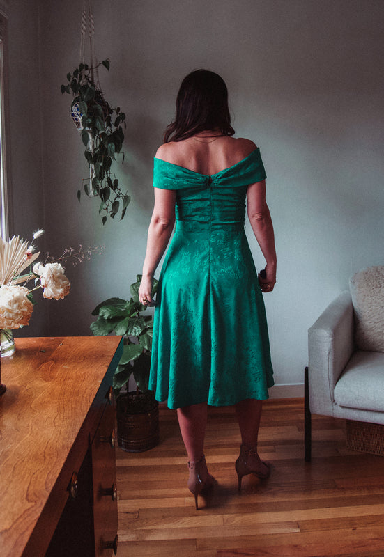 Idylwild Vintage Jungle Green 1950's Party Dress