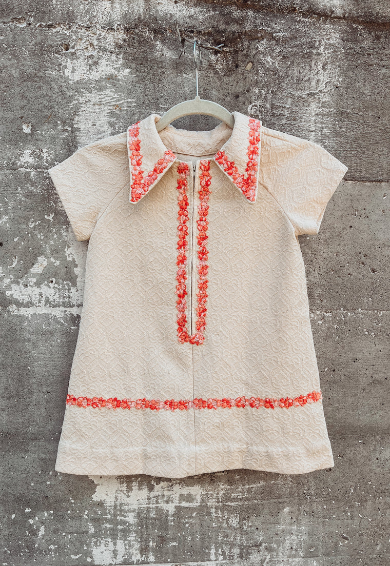 Children's Vintage Twiggy Mid Mod Mini Dress 5 y.o.