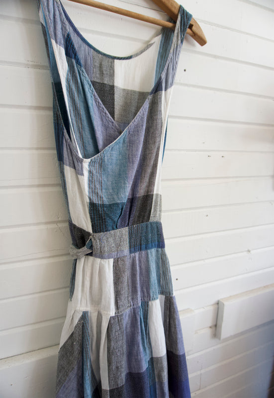 Rare Vintage 1970s French Countryside French Connection 70s Wrap Dress Cotton