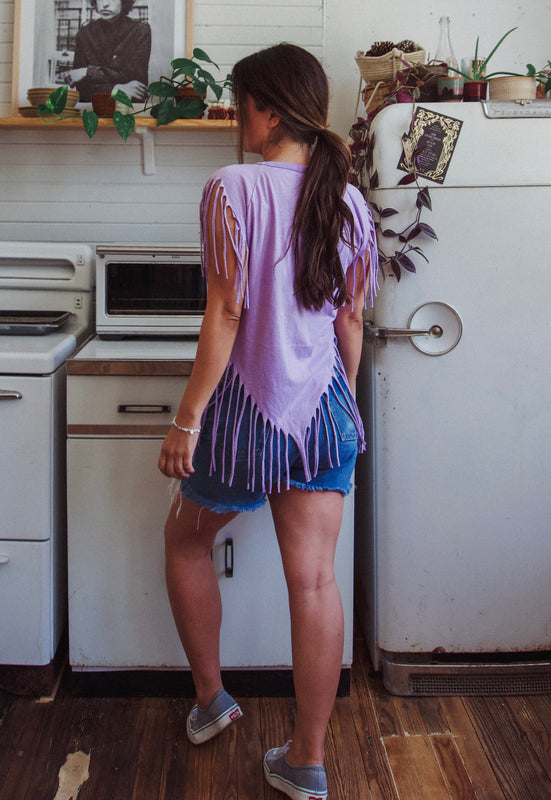1980s Devils Lake Vacation Fringe Tee Christie Araujo