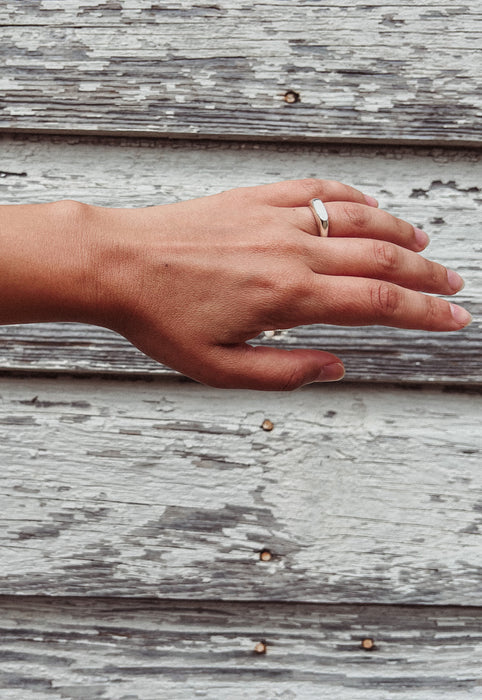 Sterling Silver Idylwild Slim Signet Ring