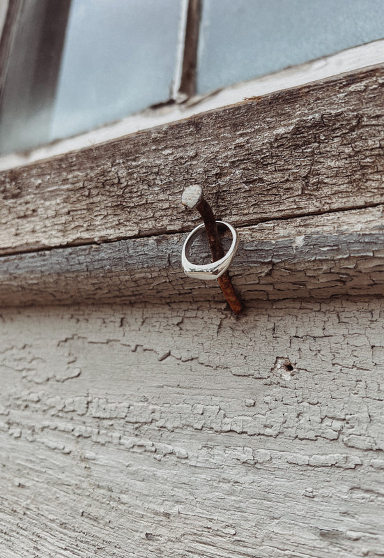 Sterling Silver Idylwild Slim Signet Ring