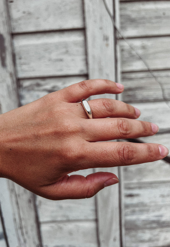 Sterling Silver Idylwild Slim Signet Ring