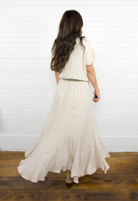 Idylwild Dress Blouson Santa Fe Vintage Inspired Rayon Dress Stone Christie Araujo