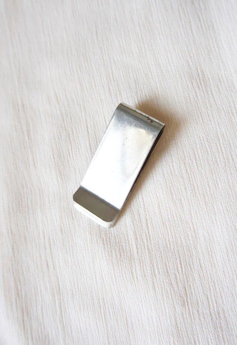 Sterling Silver & Turquoise Vintage Money Clip