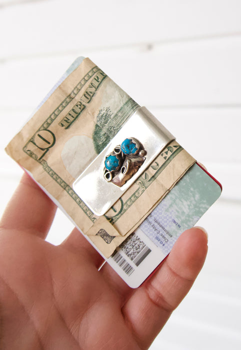 Idylwild Vintage Turquoise and Sterling Silver Money Clip