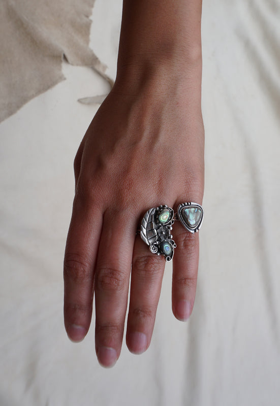 Abalone Sterling Silver Native American Ring