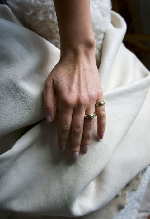 Mountainside Made Jewelry Brass Cairo Bump Pinky Ring