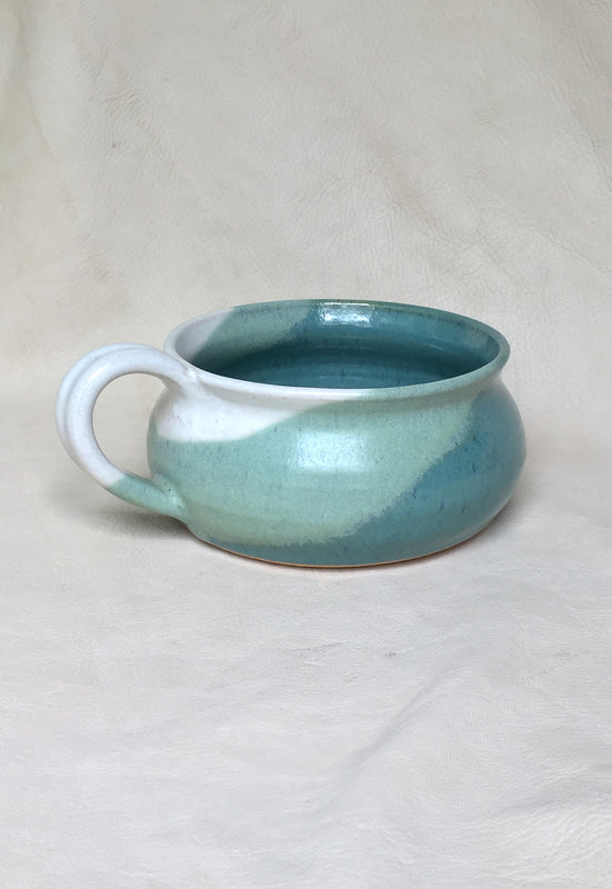 Hand Thrown Stoneware Bowl with Handle