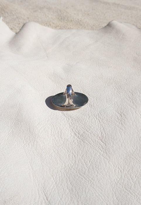 Idylwild Vintage Shadowbox Quartzite Black Stone Ring