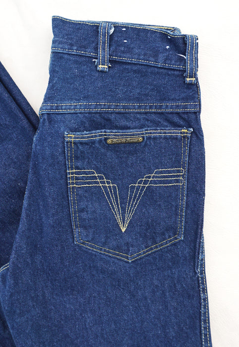 Idylwild Vintage Raw Denim High Waist Straight Leg Jeans