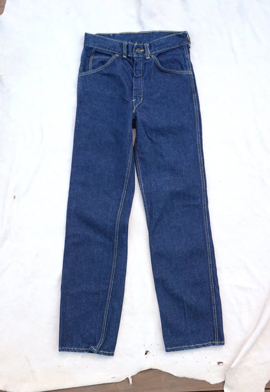 Idylwild Vintage Raw Denim High Waist Straight Leg Jeans