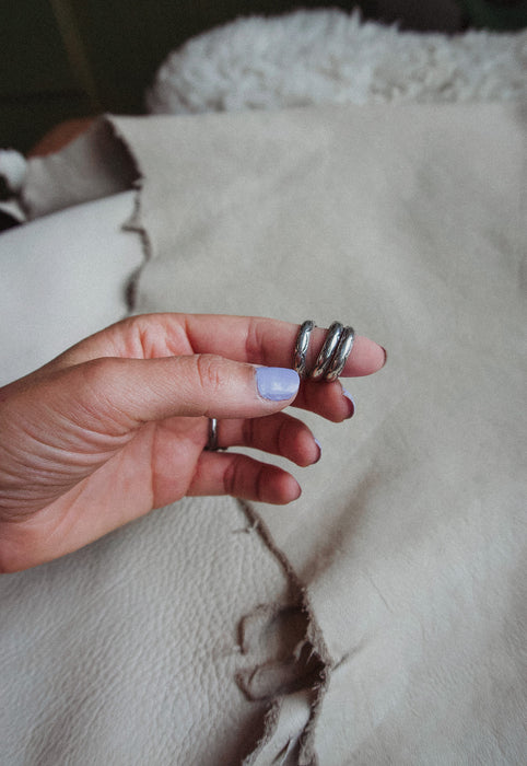 Vintage Sterling Silver Navajo Stamped Ring