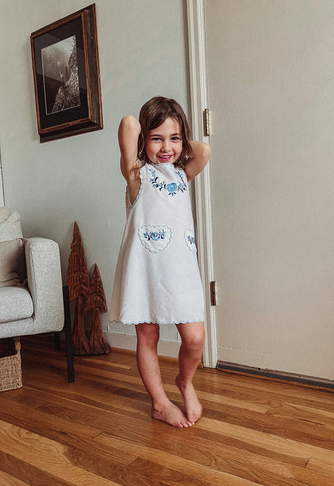 Hungarian Children's Girls Cotton Vintage Dress Size 5