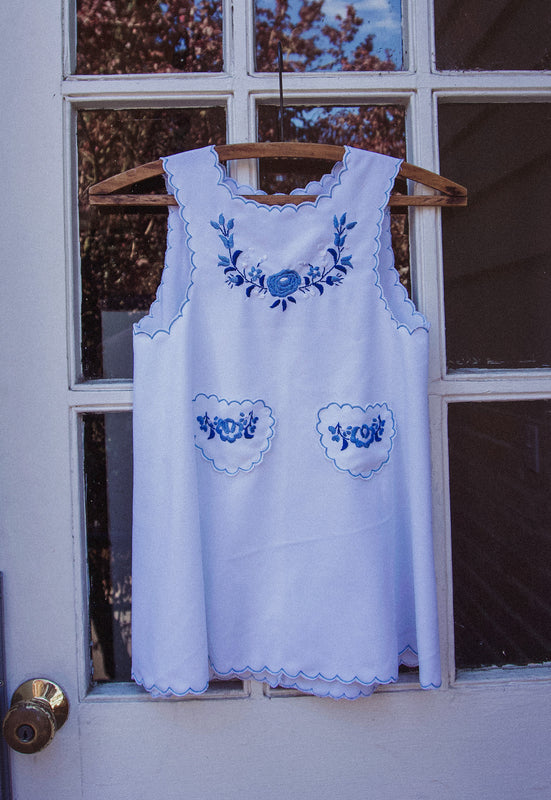 Hungarian Children's Girls Cotton Vintage Dress Size 5