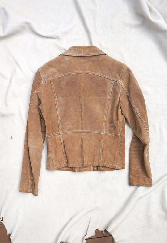 Idylwild Vintage Perfect Suede Caramel Jacket