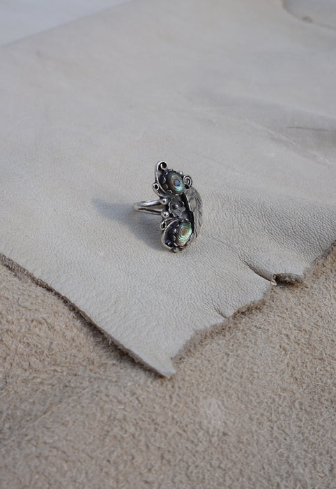 Abalone Sterling Silver Native American Ring