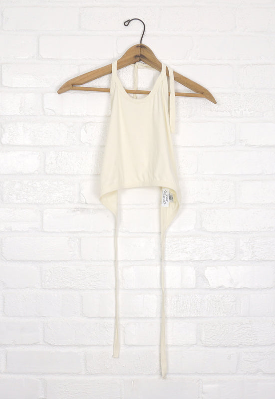Idylwild Brand Whipped Cream Halter Triangle Vintage Style Top