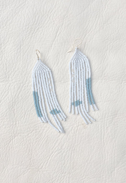 Studio Oma Venture Cloud Hand Beaded Earrings