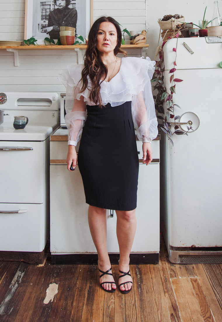 Vintage 90s Froufrou Dress