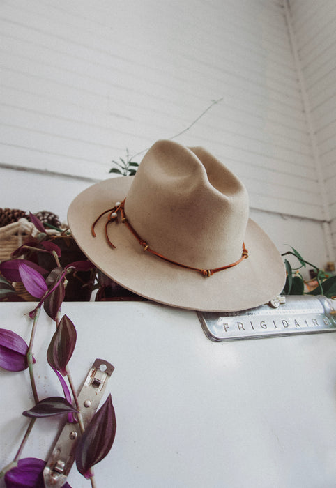 Christie Araujo Bridle Necklace Idylwild Jewelry Freshwater Pearls and Deerskin Leather Lacing