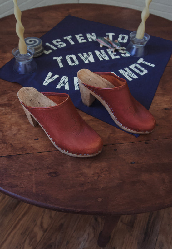 Vintage 1970's Terracotta Western Clogs – Idylwild