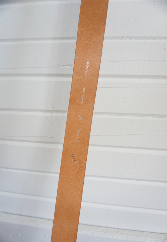 Contemporary Tan Leather Belt