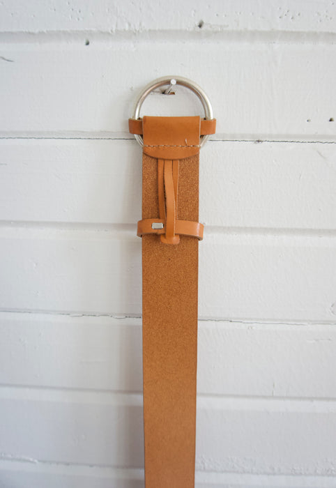 Contemporary Tan Leather Belt